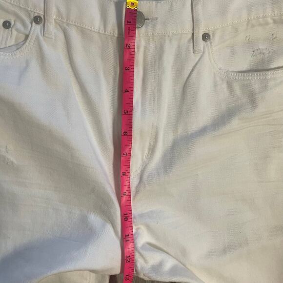 NWT Loft High Rise Slim Pocket Boyfriend Jeans in White Sz 10/30 - Picture 6 of 14